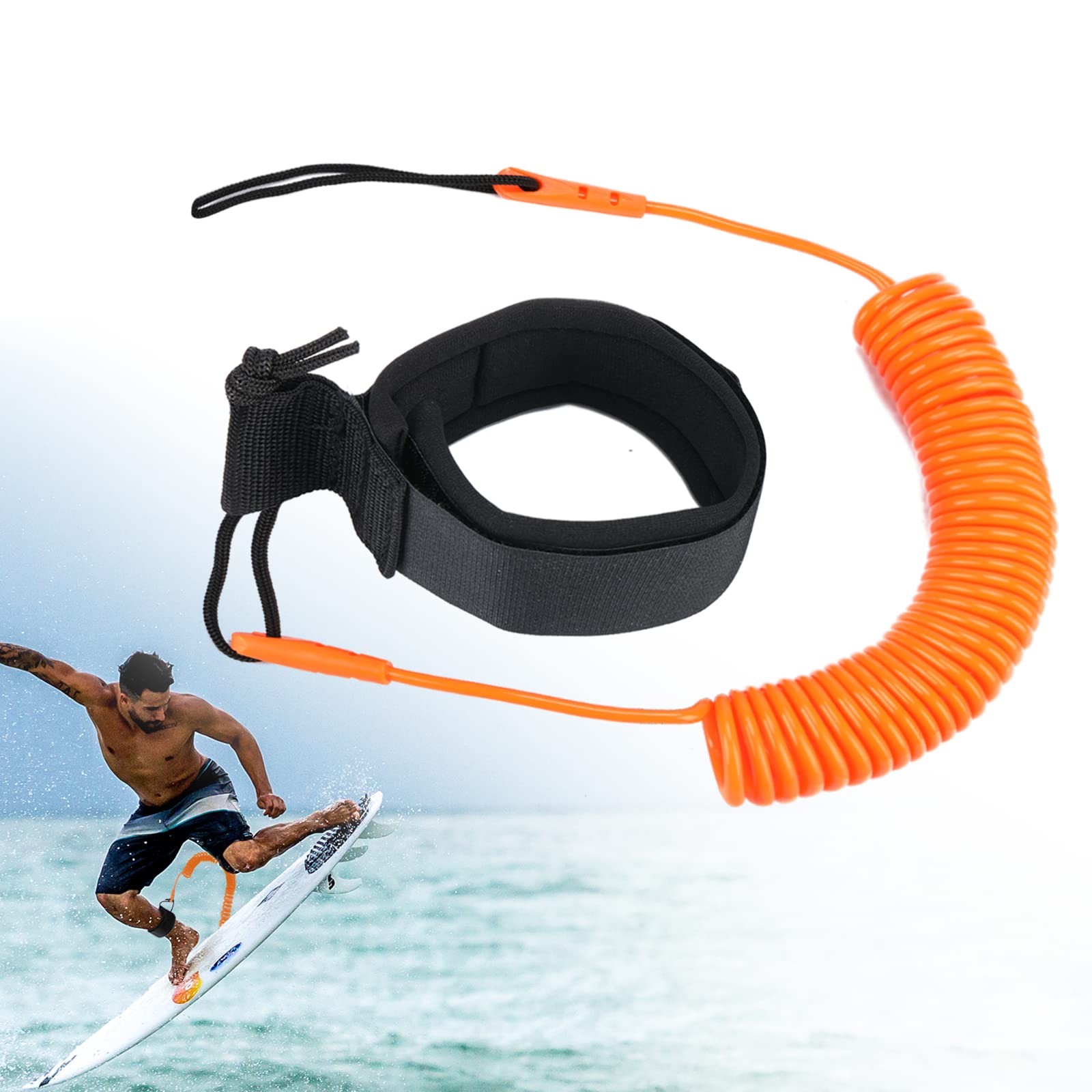 Leash para tabla de surf color negro